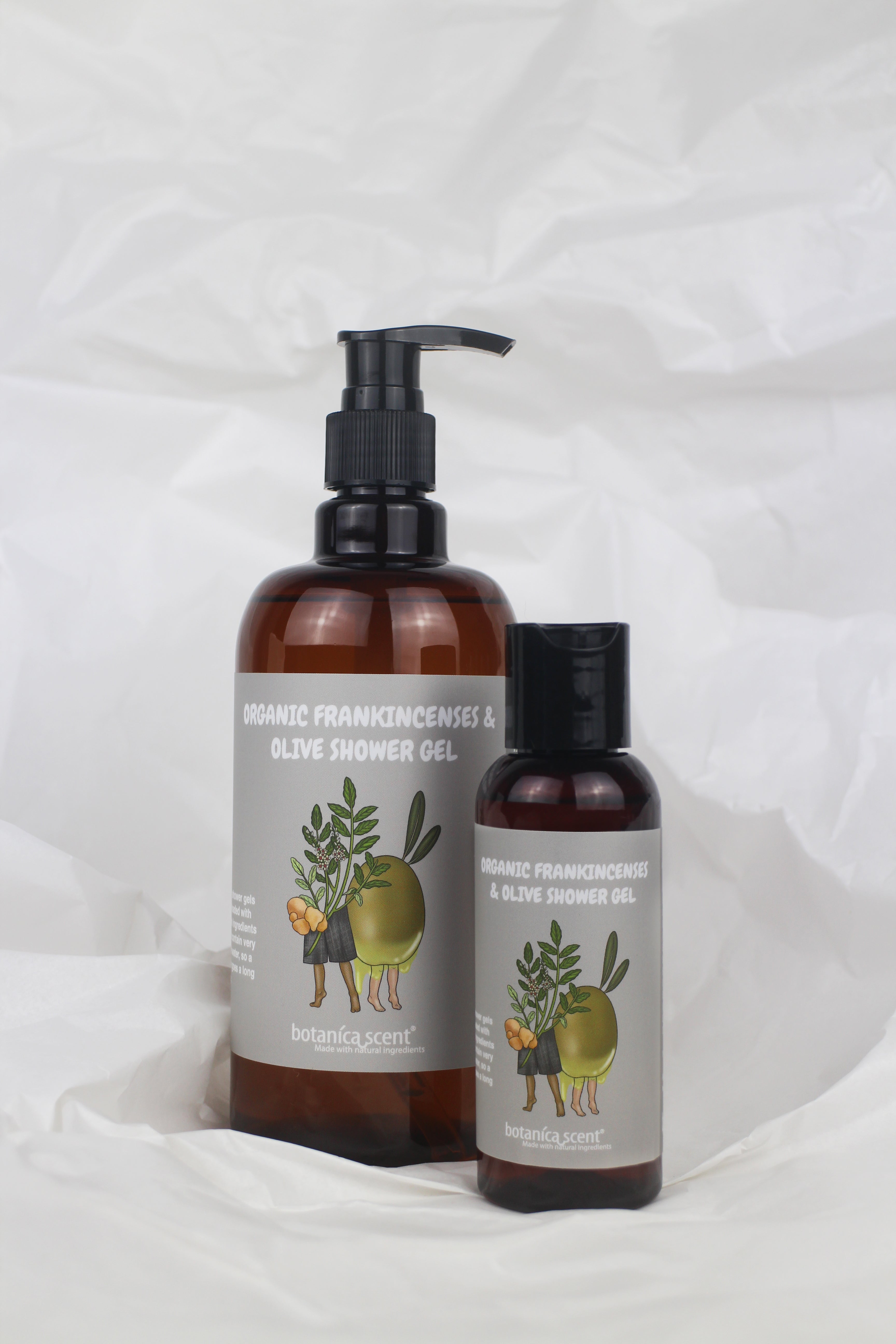 Organic Frankincense & Olive Shower Gel 100ML Botanicascent